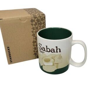 STARBUCKS SABAH MALAYSIA Coffee Mug 16oz Global Icon City Collector NEW